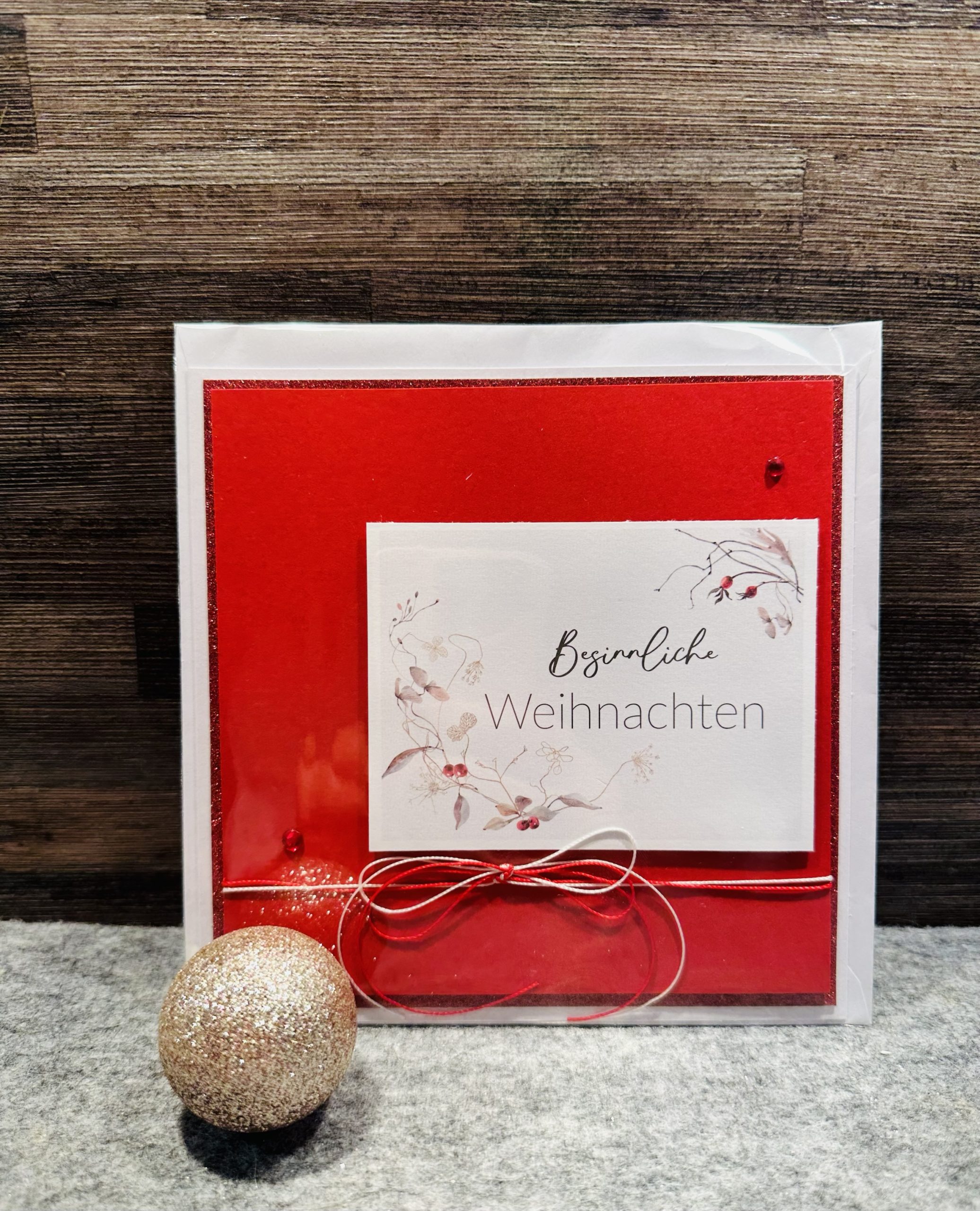 Klappkarte „Besinnliche Weihnachten“